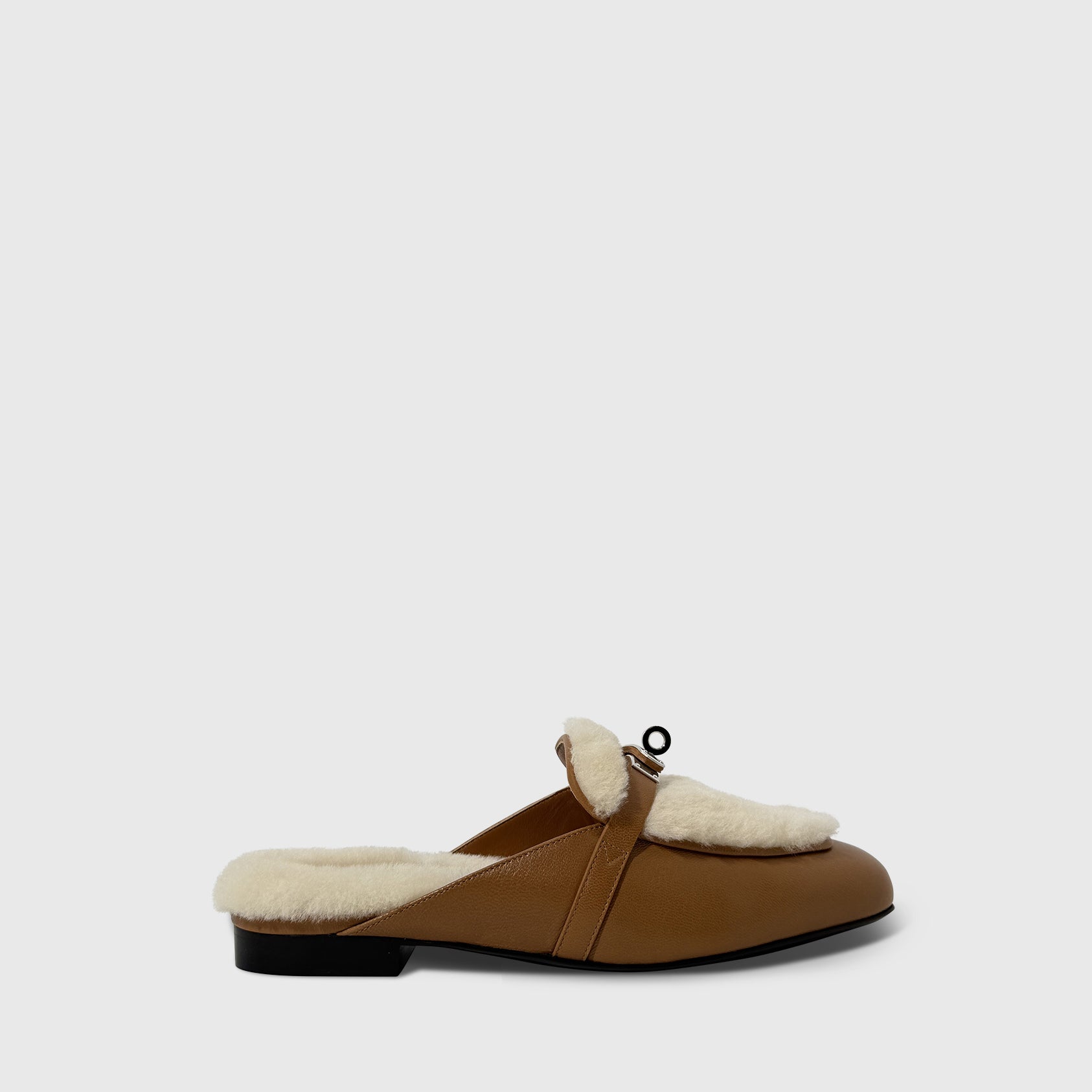 Hermès Shearling Oz Mule