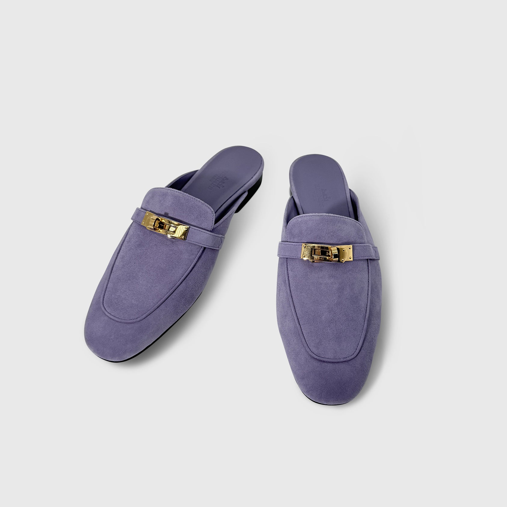 Hermès Suede Oz Mules
