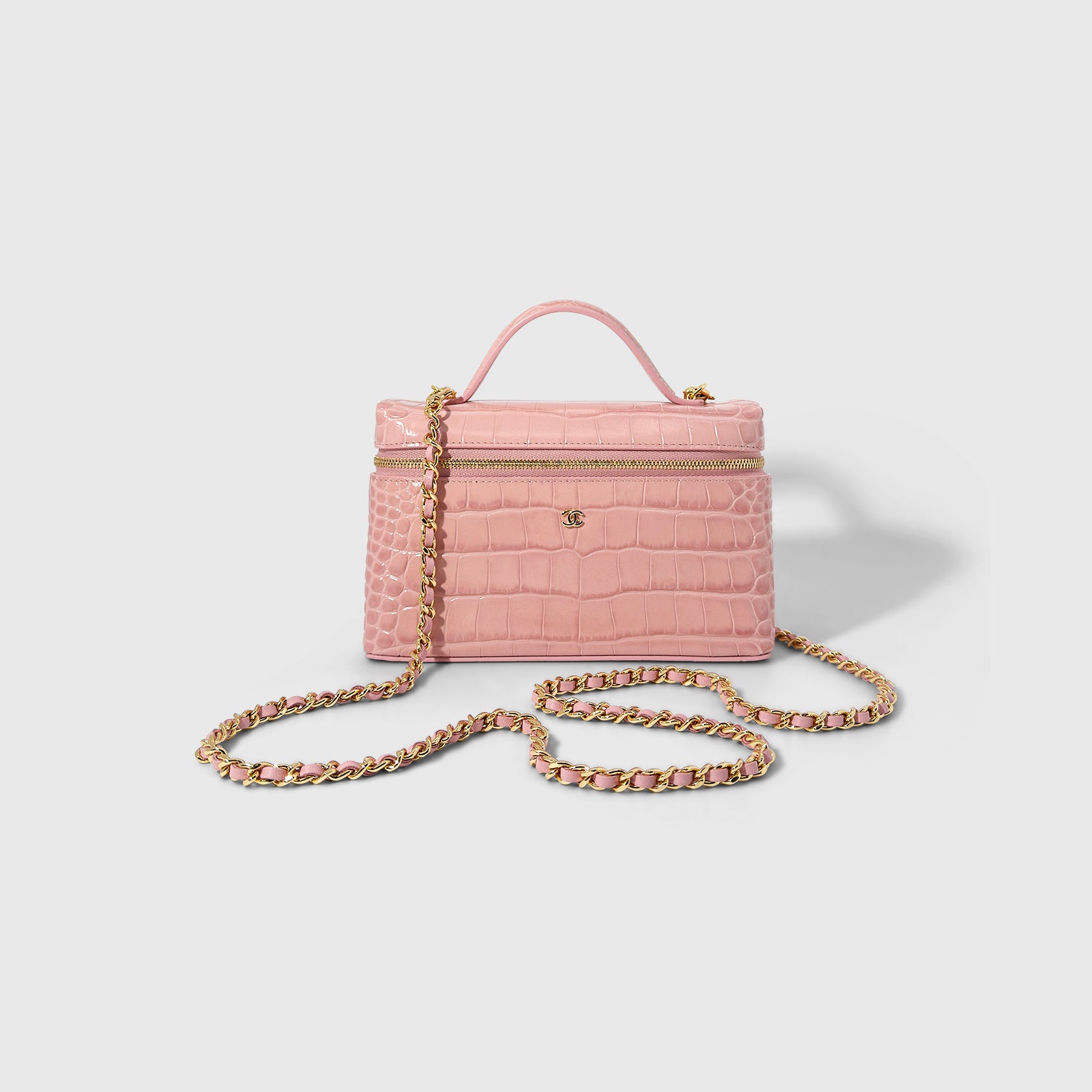Chanel Croc Embossed Vanity