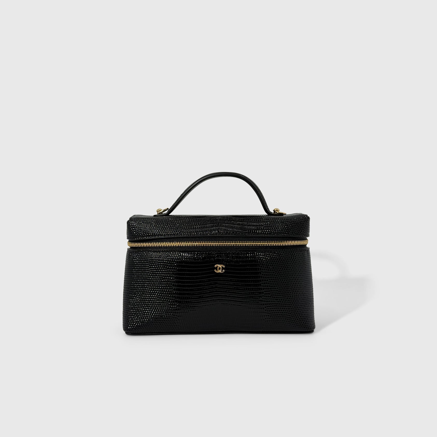 Chanel Lizard Embossed Vanity