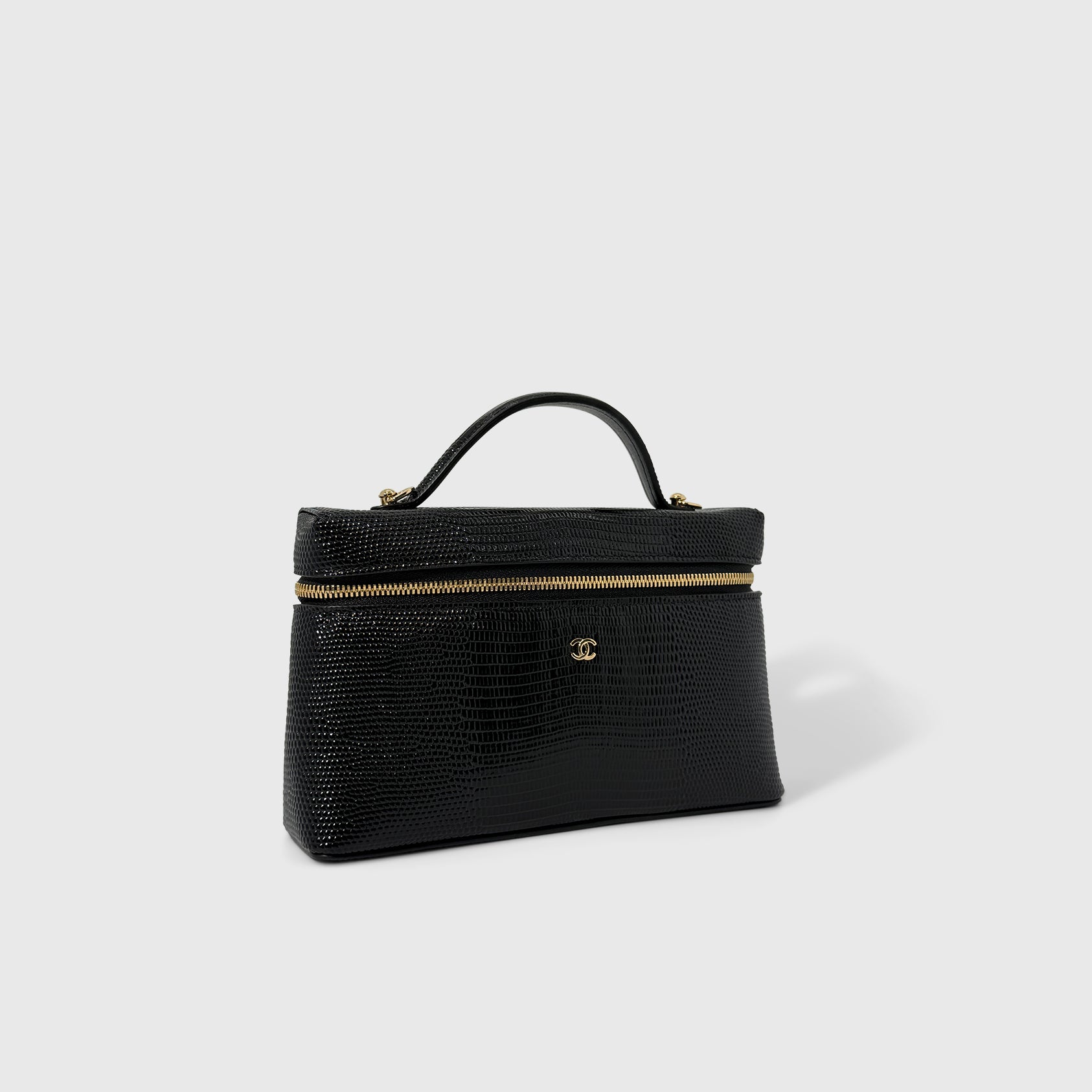 Chanel Lizard Embossed Vanity