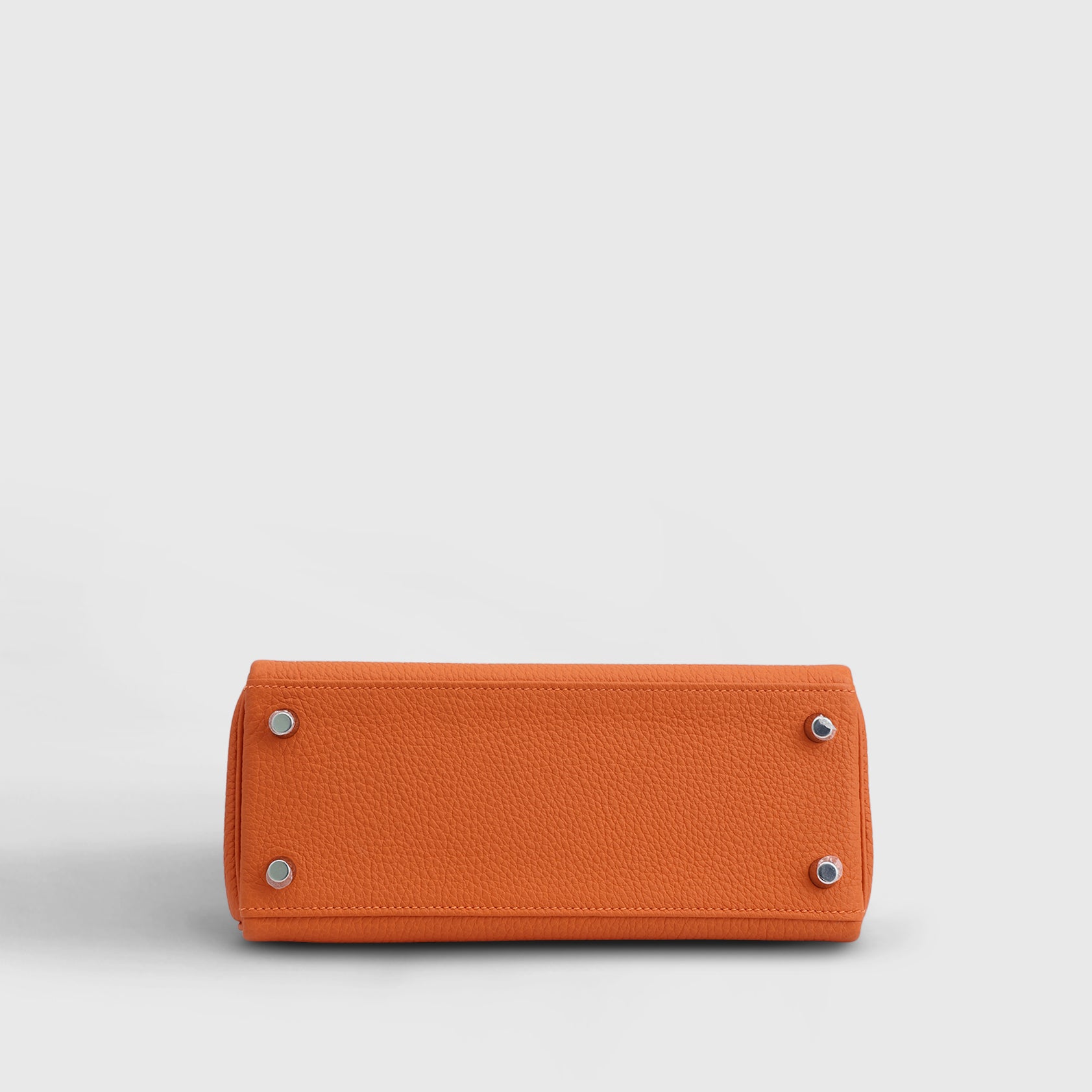 Hermès Kelly 25 Togo Orange Palladium Hardware Retourne