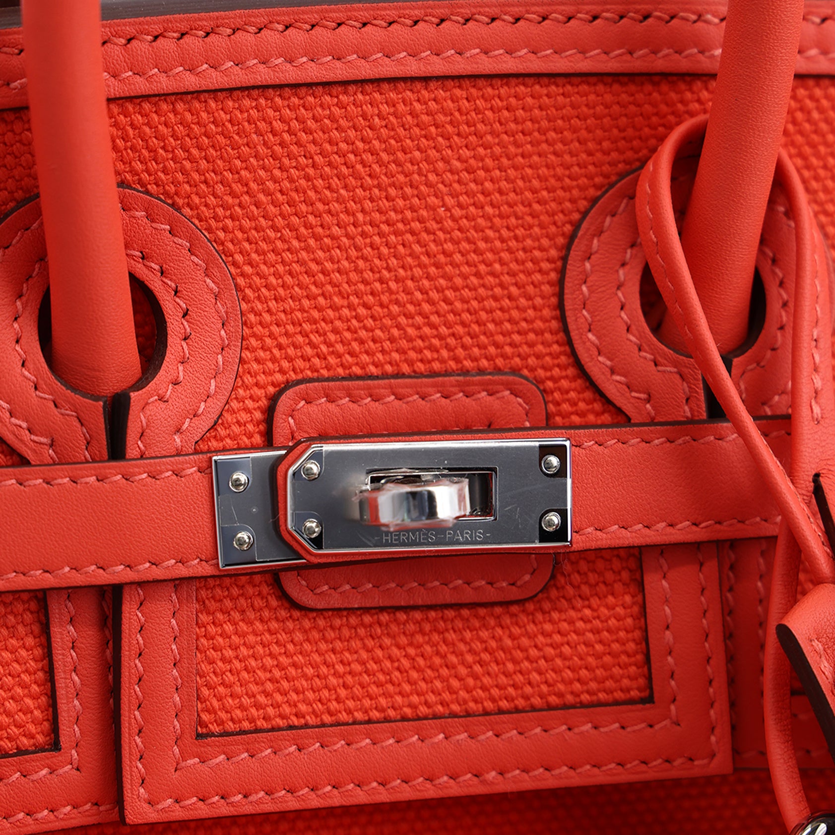 Hermès Birkin Cargo 25 Orange Field Palladium Hardware