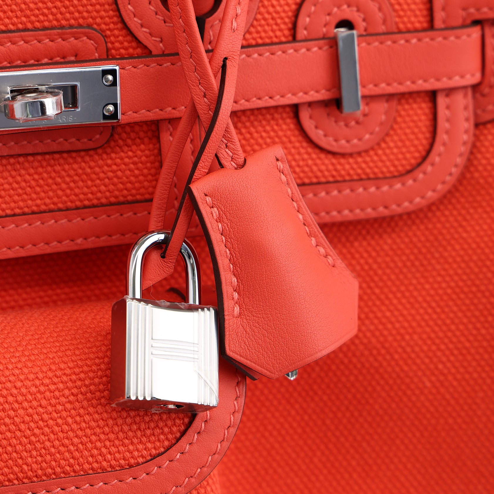 Hermès Birkin Cargo 25 Orange Field Palladium Hardware