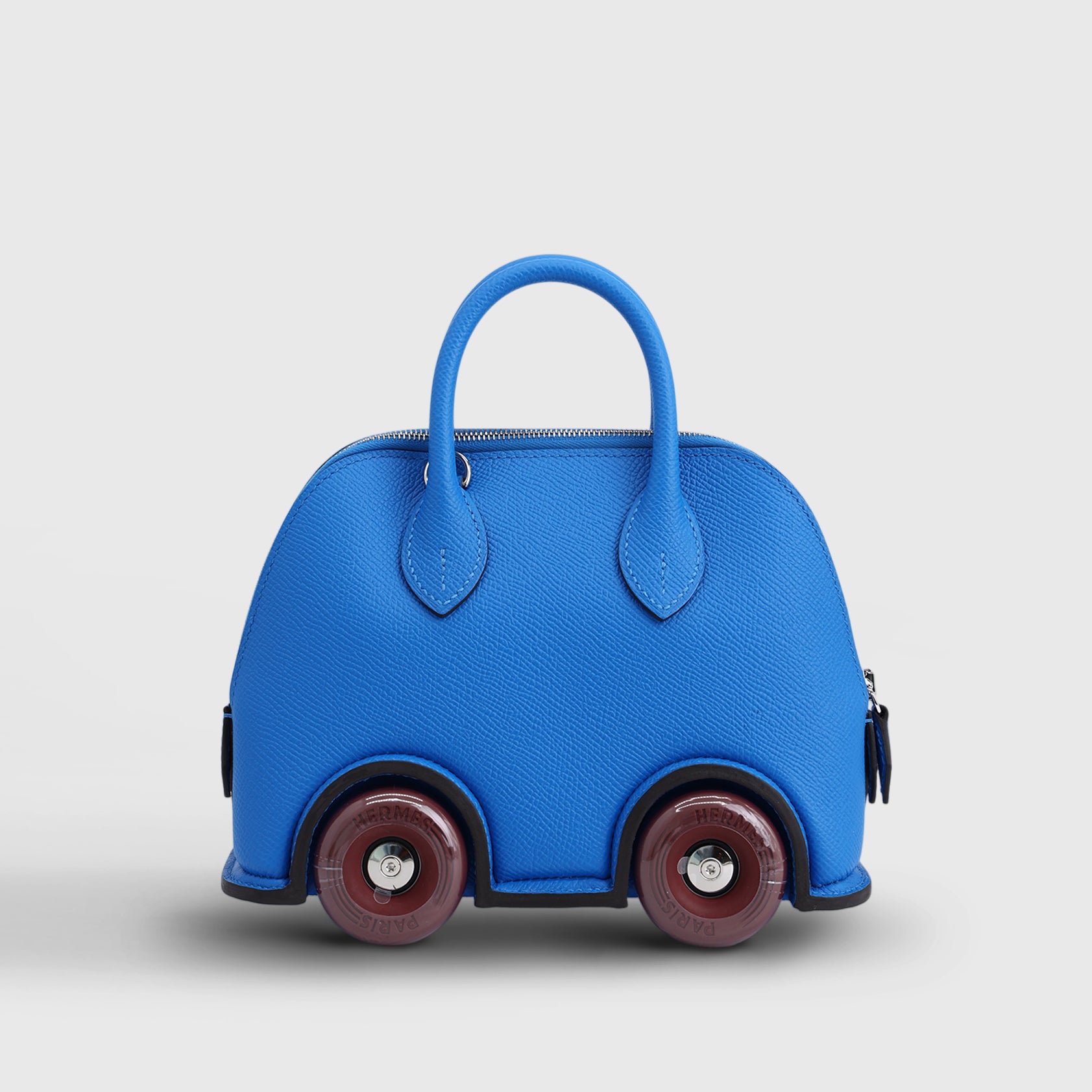 Hermès Bolide On Wheels 20 Epsom Blue Hydra/Rouge H Palladium Hardware