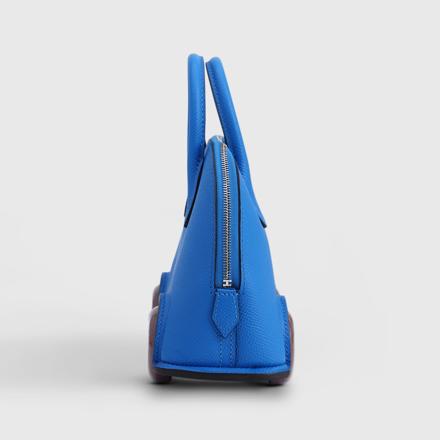 Hermès Bolide On Wheels 20 Epsom Blue Hydra/Rouge H Palladium Hardware