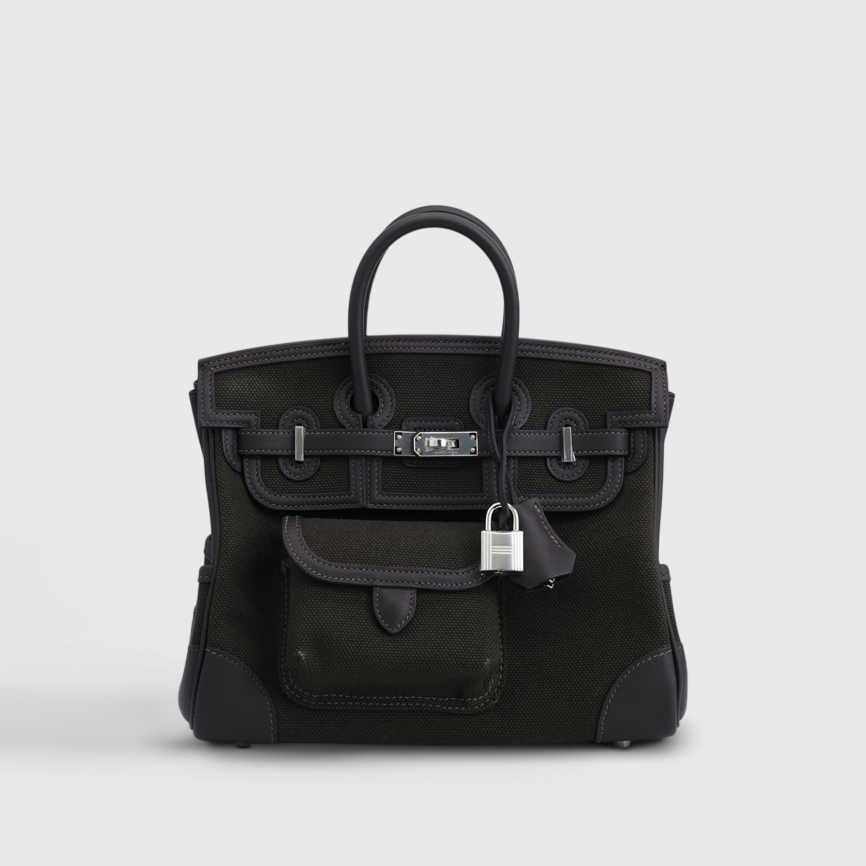 Hermès Birkin Cargo 25 Dark Bronze/Ebene Palladium Hardware