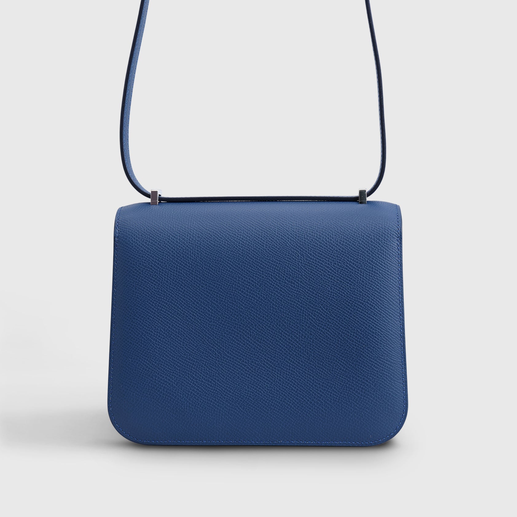 Hermès Constance 18 Epsom Blue Tie Laquer Hardware