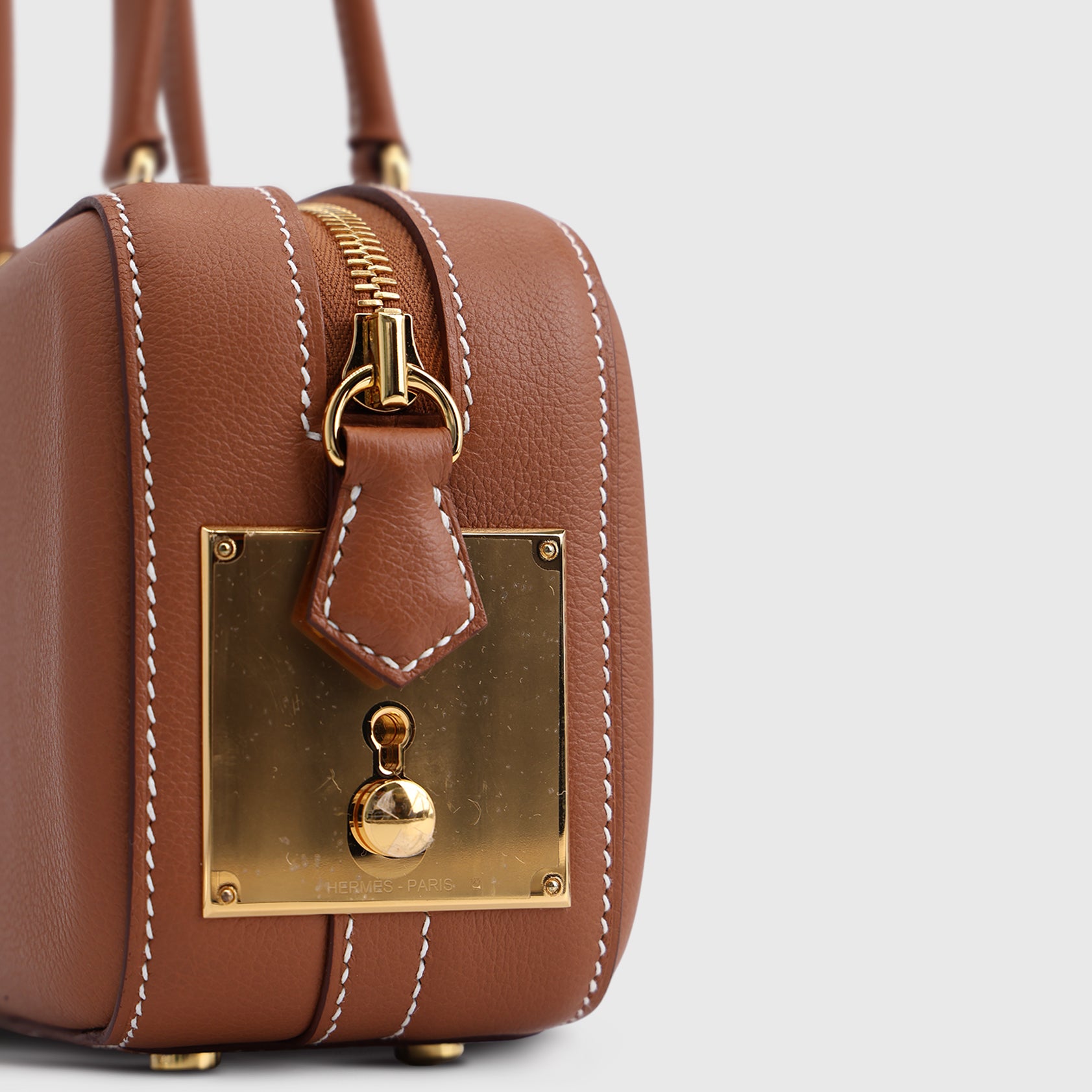 Hermès Faubourg Express Bag Evercolor Gold Gold Hardware