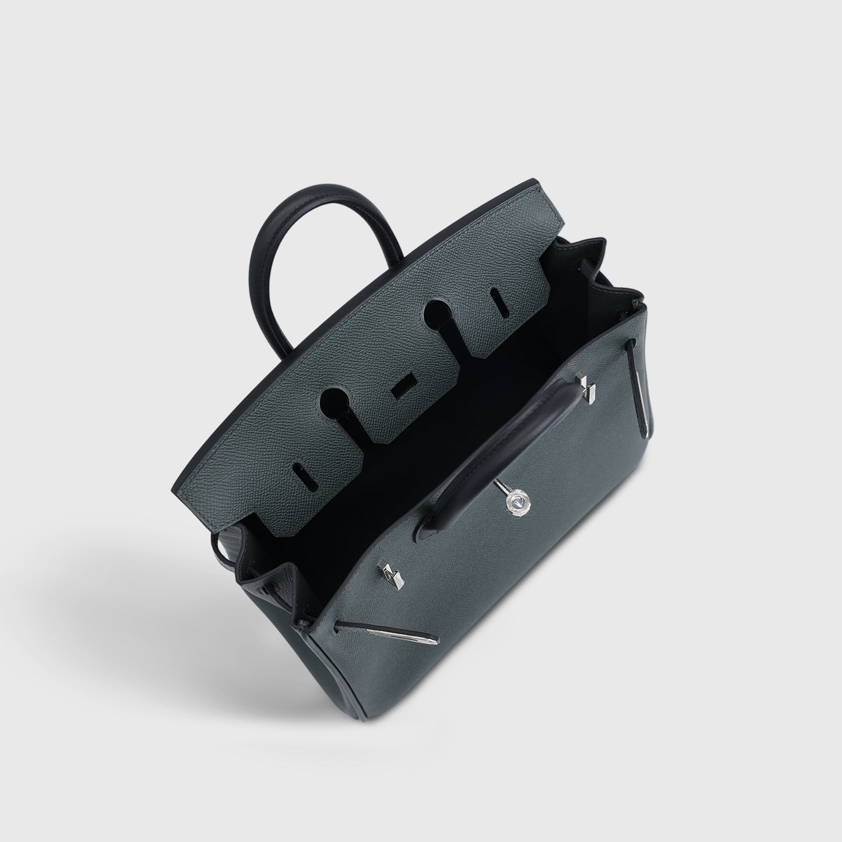 Hermès Birkin 25 Epsom Vert Mangrove/Vert Amande/Black Palladium Hardware