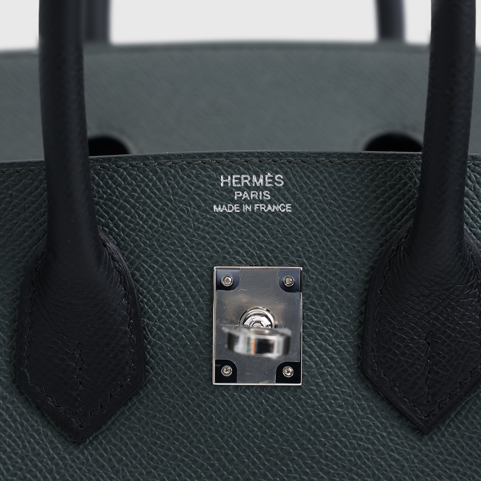 Hermès Birkin 25 Epsom Vert Mangrove/Vert Amande/Black Palladium Hardware