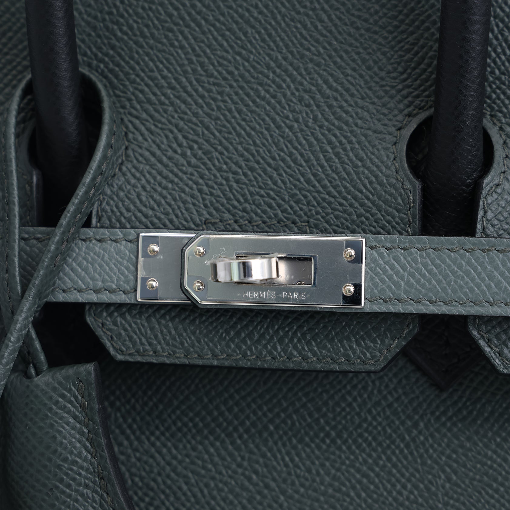 Hermès Birkin 25 Epsom Vert Mangrove/Vert Amande/Black Palladium Hardware