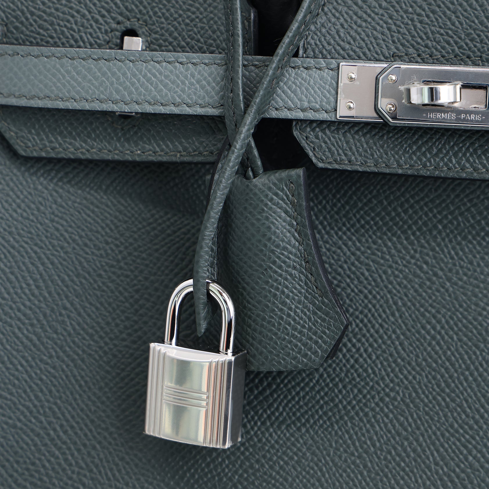 Hermès Birkin 25 Epsom Vert Mangrove/Vert Amande/Black Palladium Hardware
