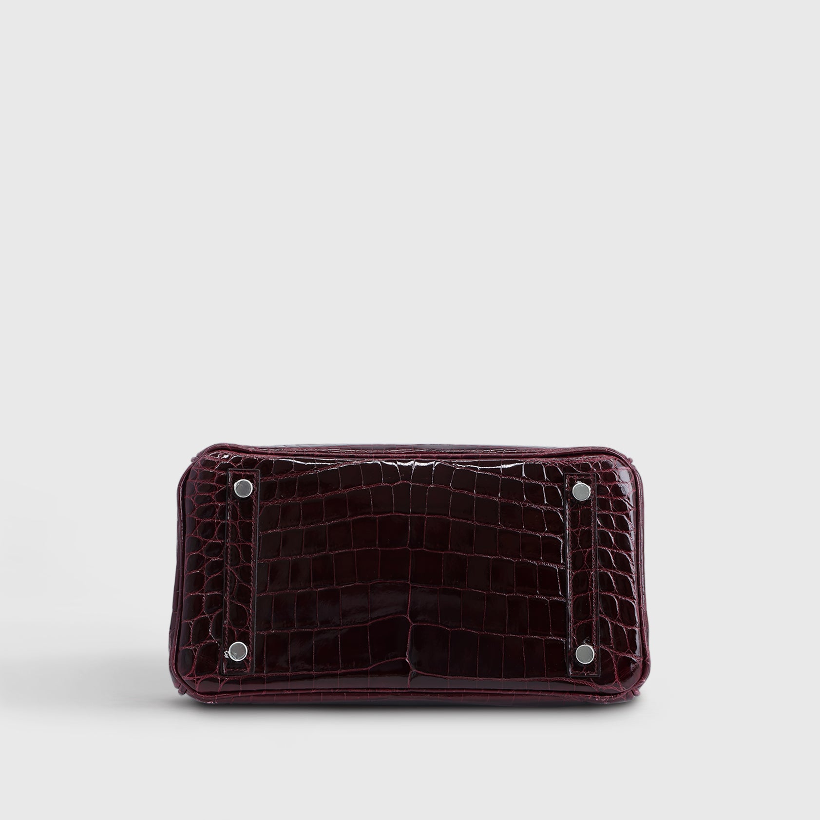 Hermès Birkin 25 Shiny Nilo Bordeaux Palladium Hardware