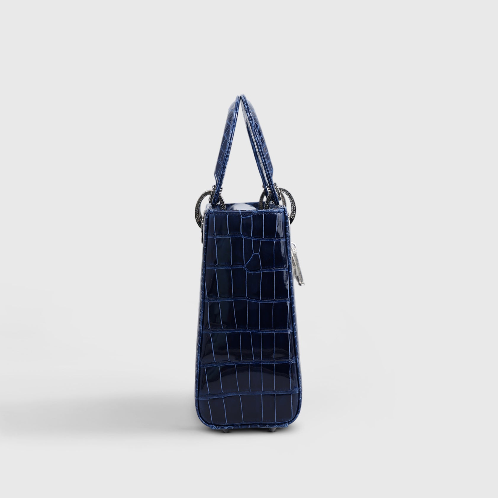 Dior Lady Dior Small Alligator Blue
