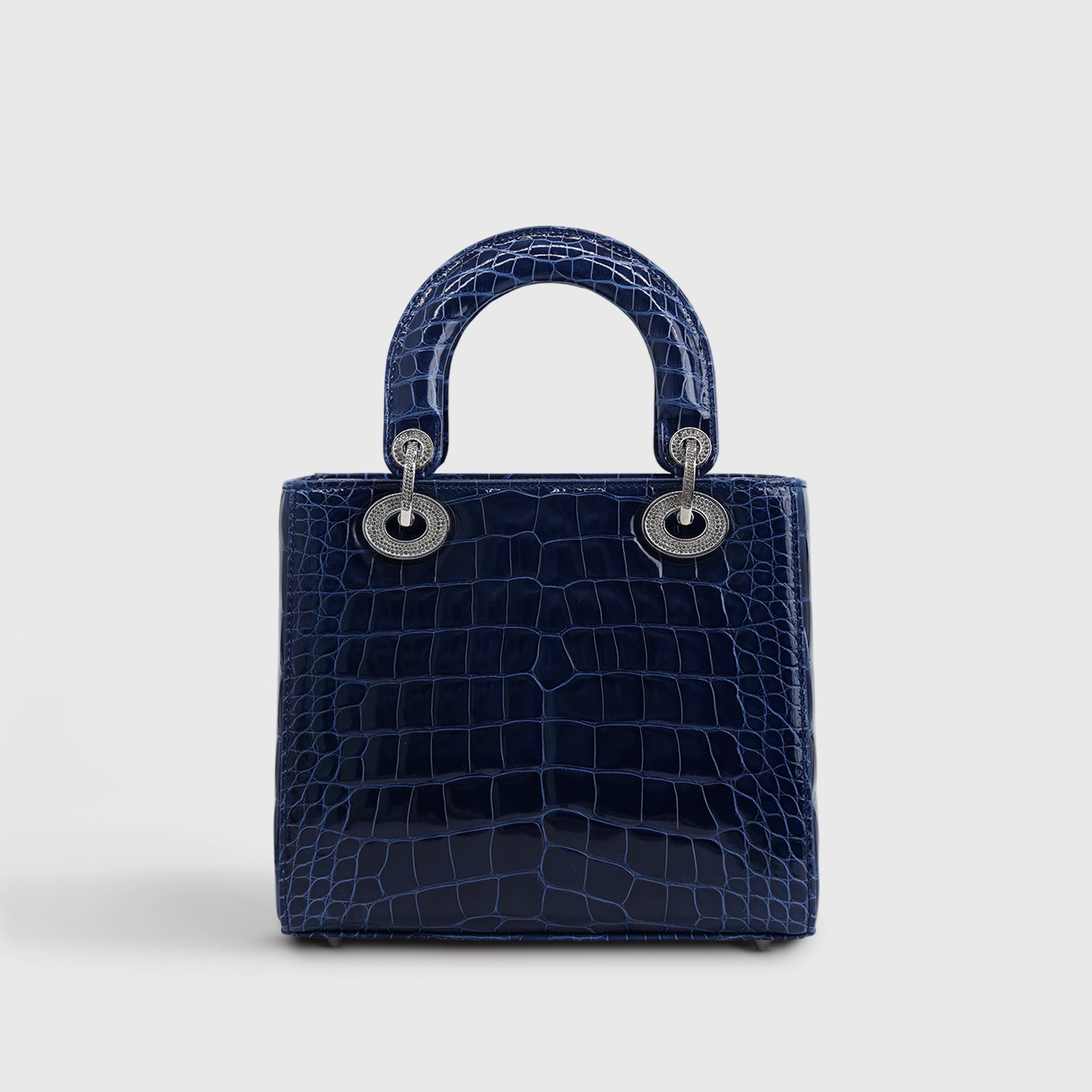 Dior Lady Dior Small Alligator Blue