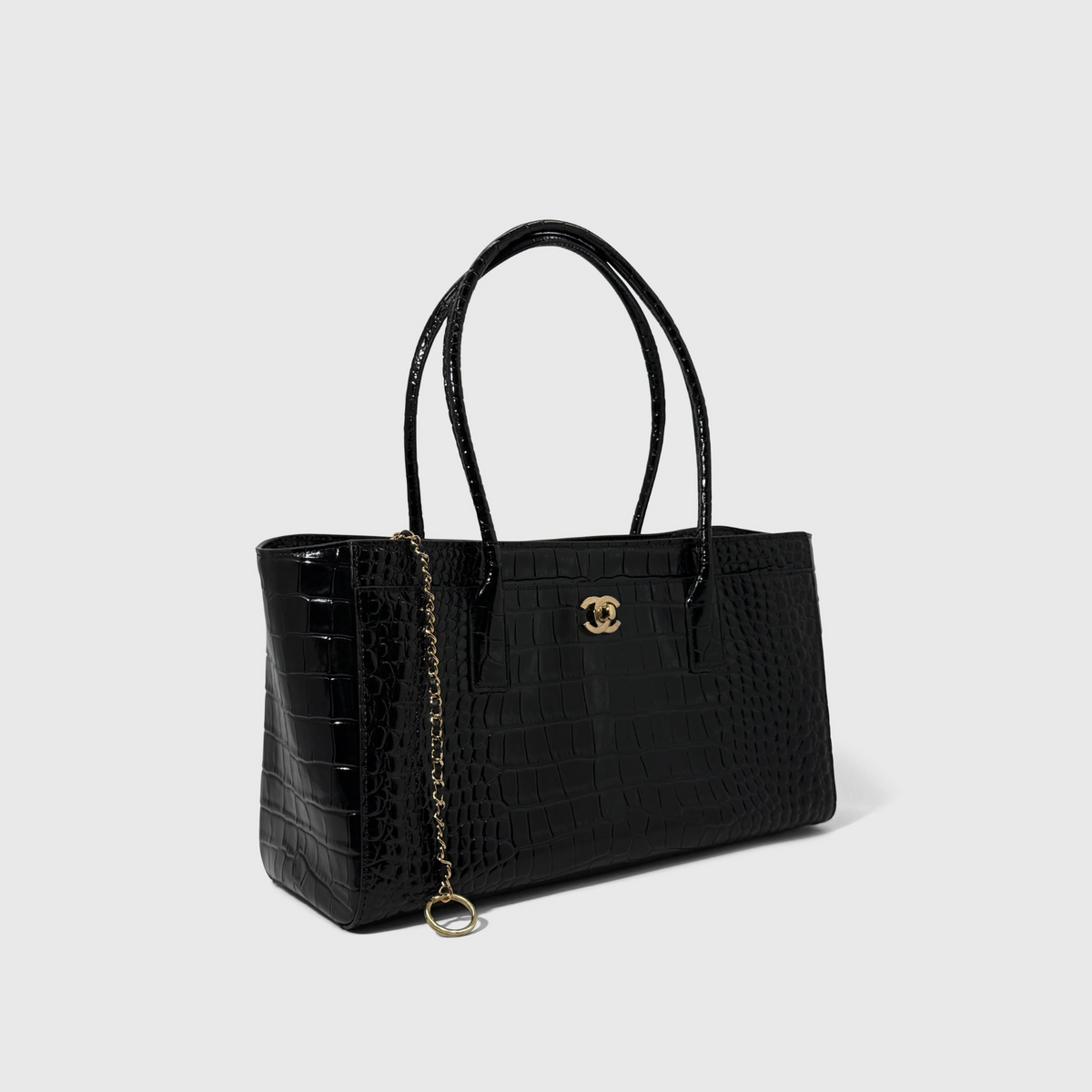 Chanel Croc Embossed Tote