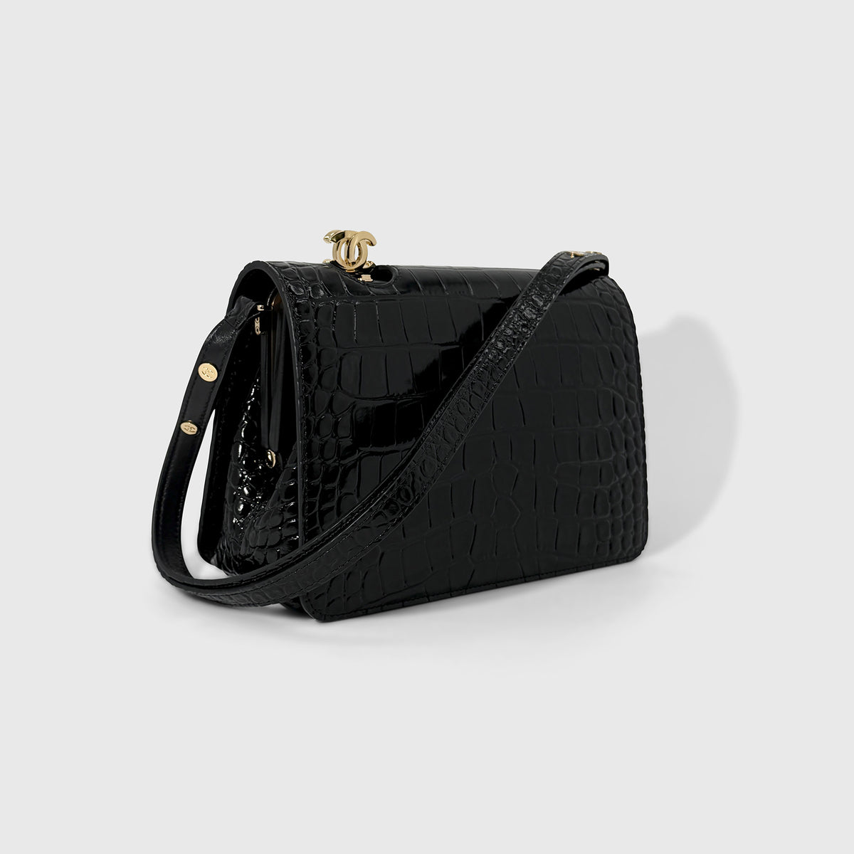 Chanel Croc Embossed Small Flap Bag