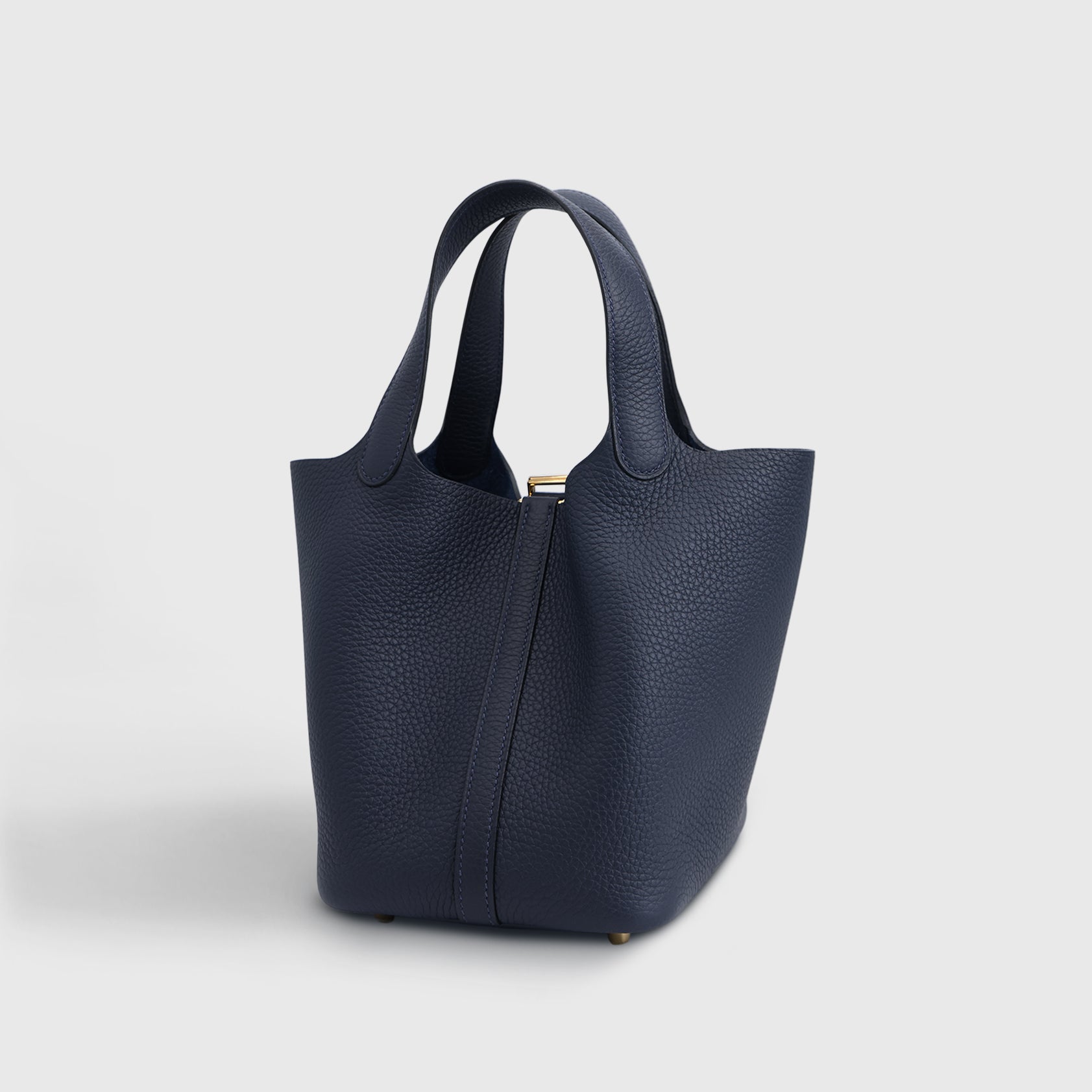 Hermès Picotin 18 Clemence Blue Nuit Gold Hardware