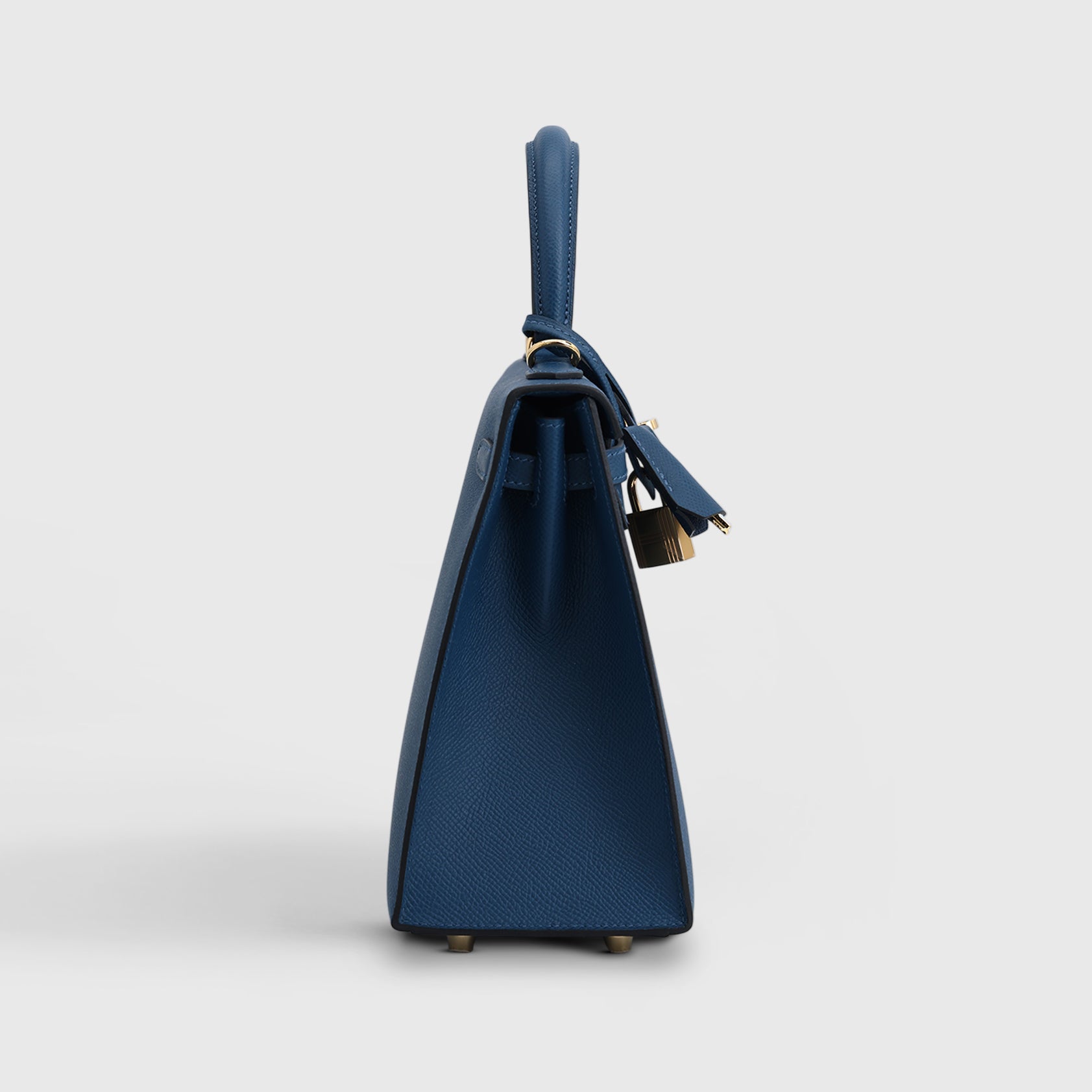 Hermès Kelly 25 Epsom Deep Blue Gold Hardware Sellier