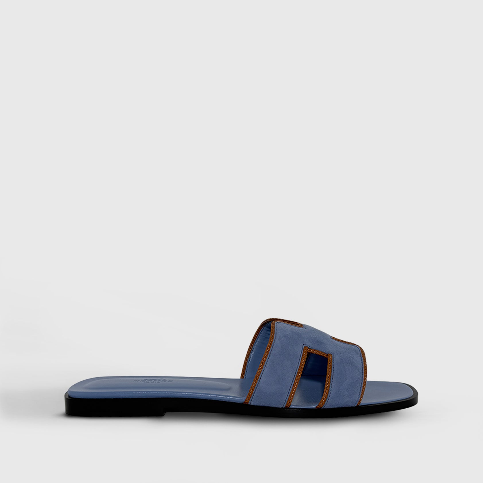 Hermès Oran Sandals Blue jean/ Natural