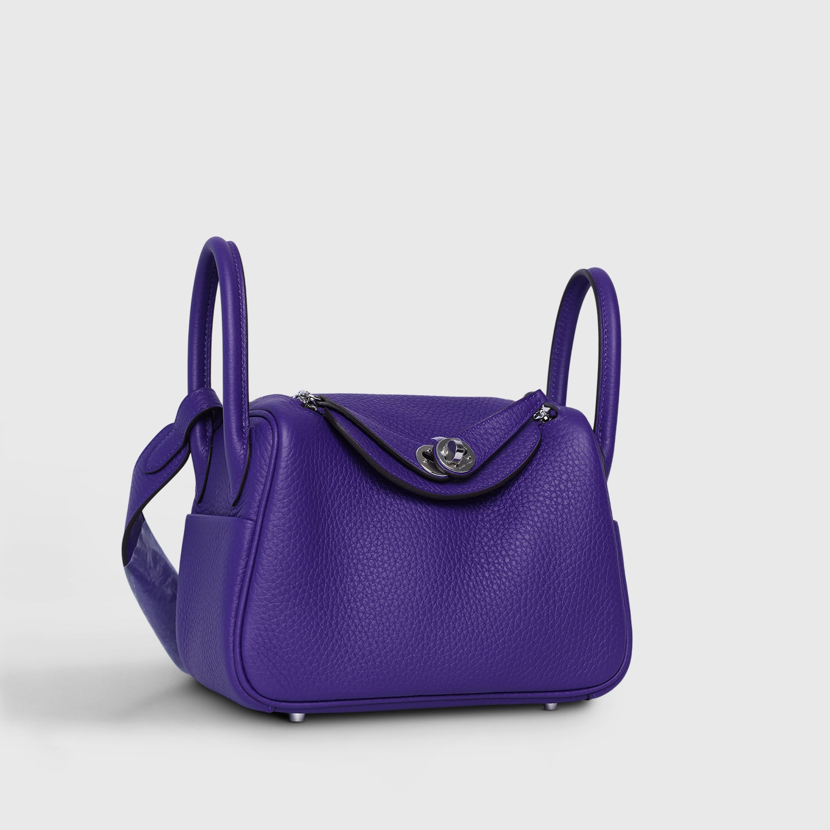 Hermès Lindy 20 Clemence Purple Palladium Hardware