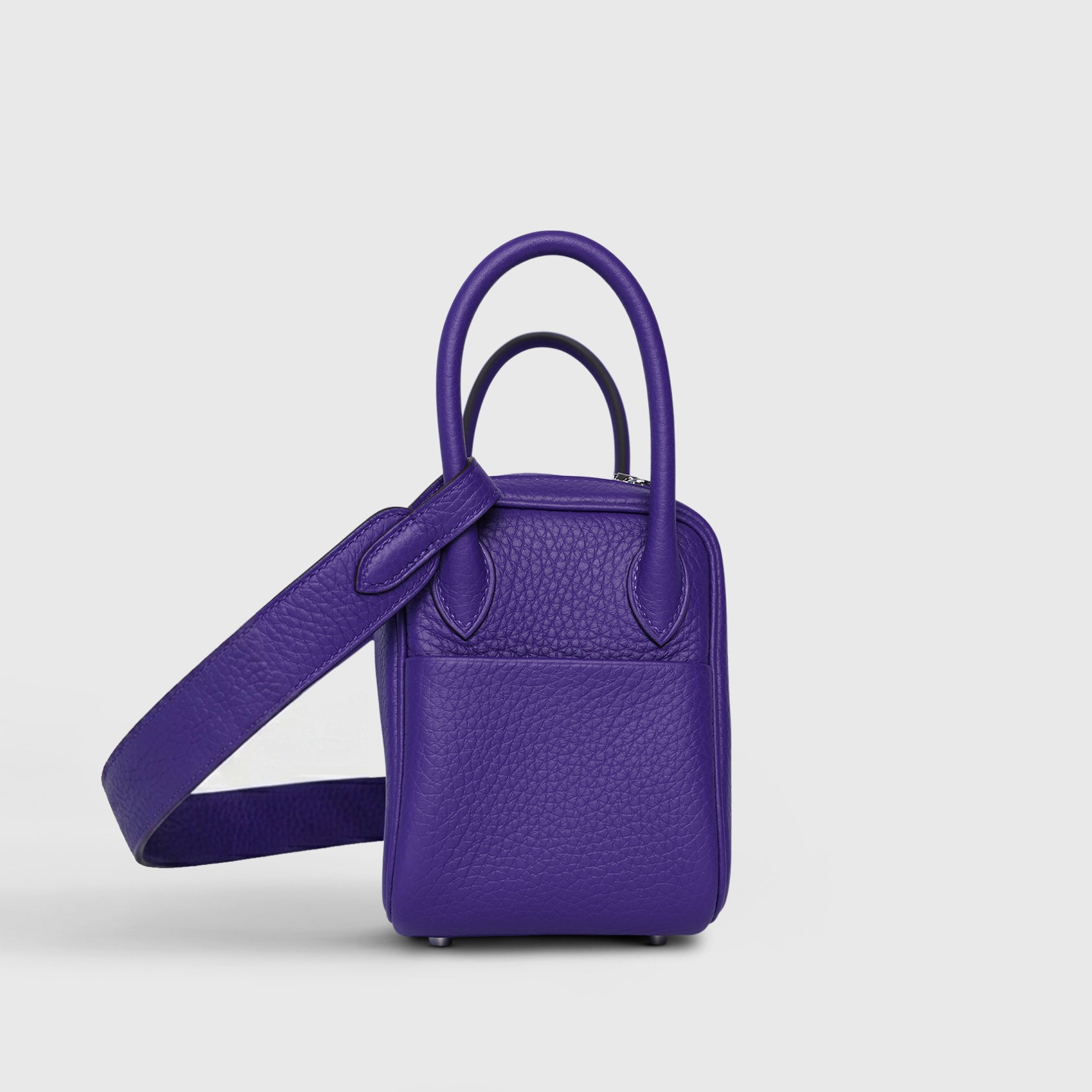 Hermès Lindy 20 Clemence Purple Palladium Hardware