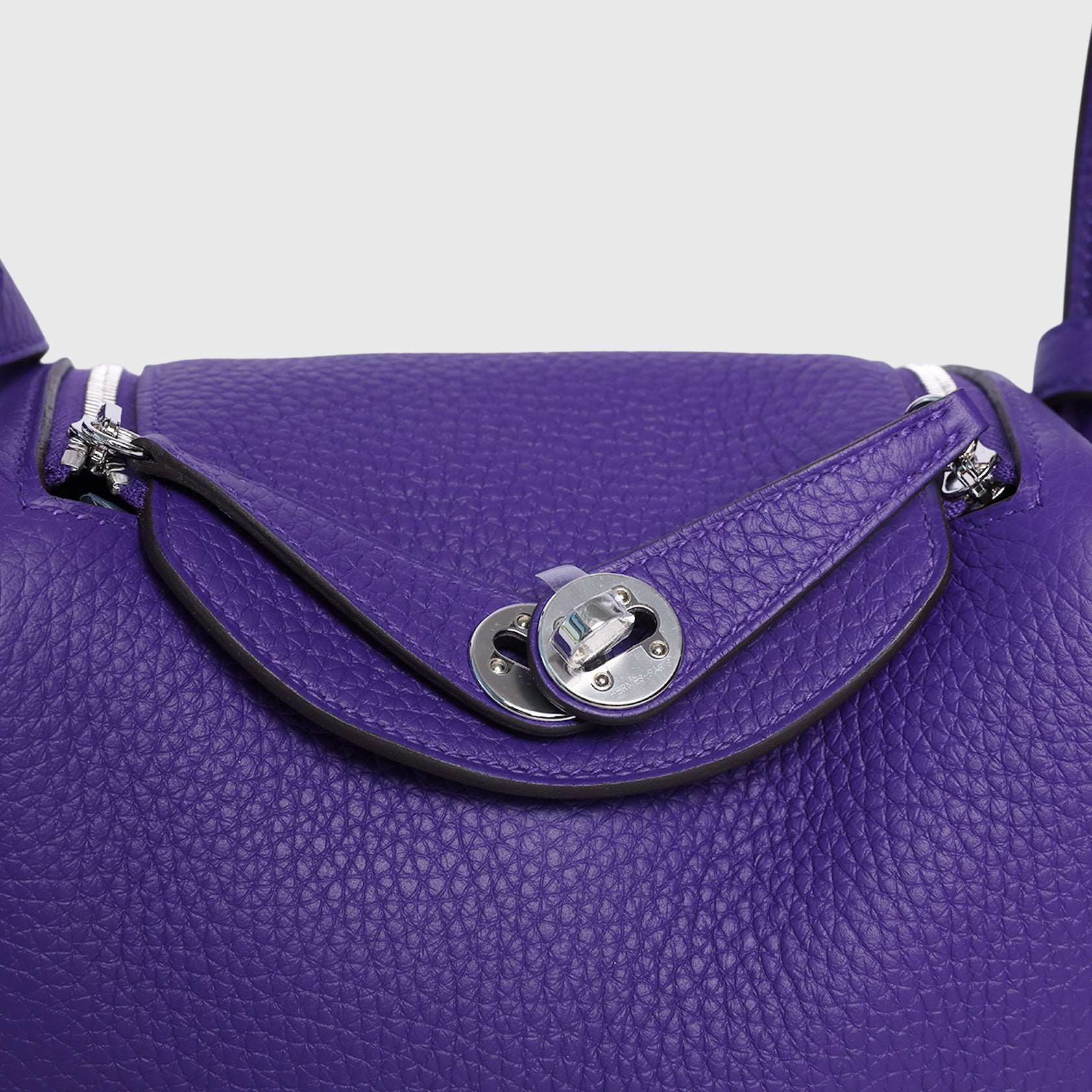 Hermès Lindy 20 Clemence Purple Palladium Hardware
