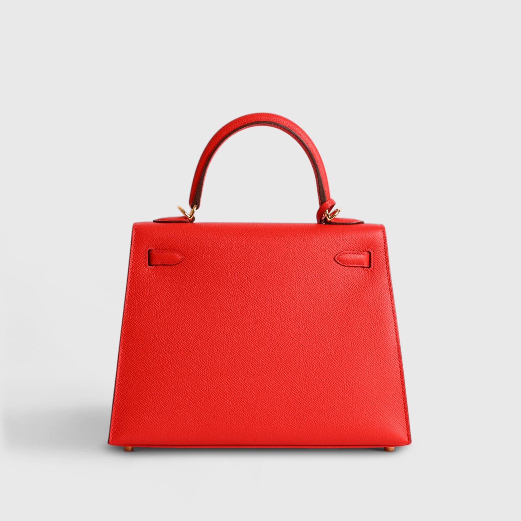 Hermès Kelly 25 Epsom Rouge Radieux Gold Hardware