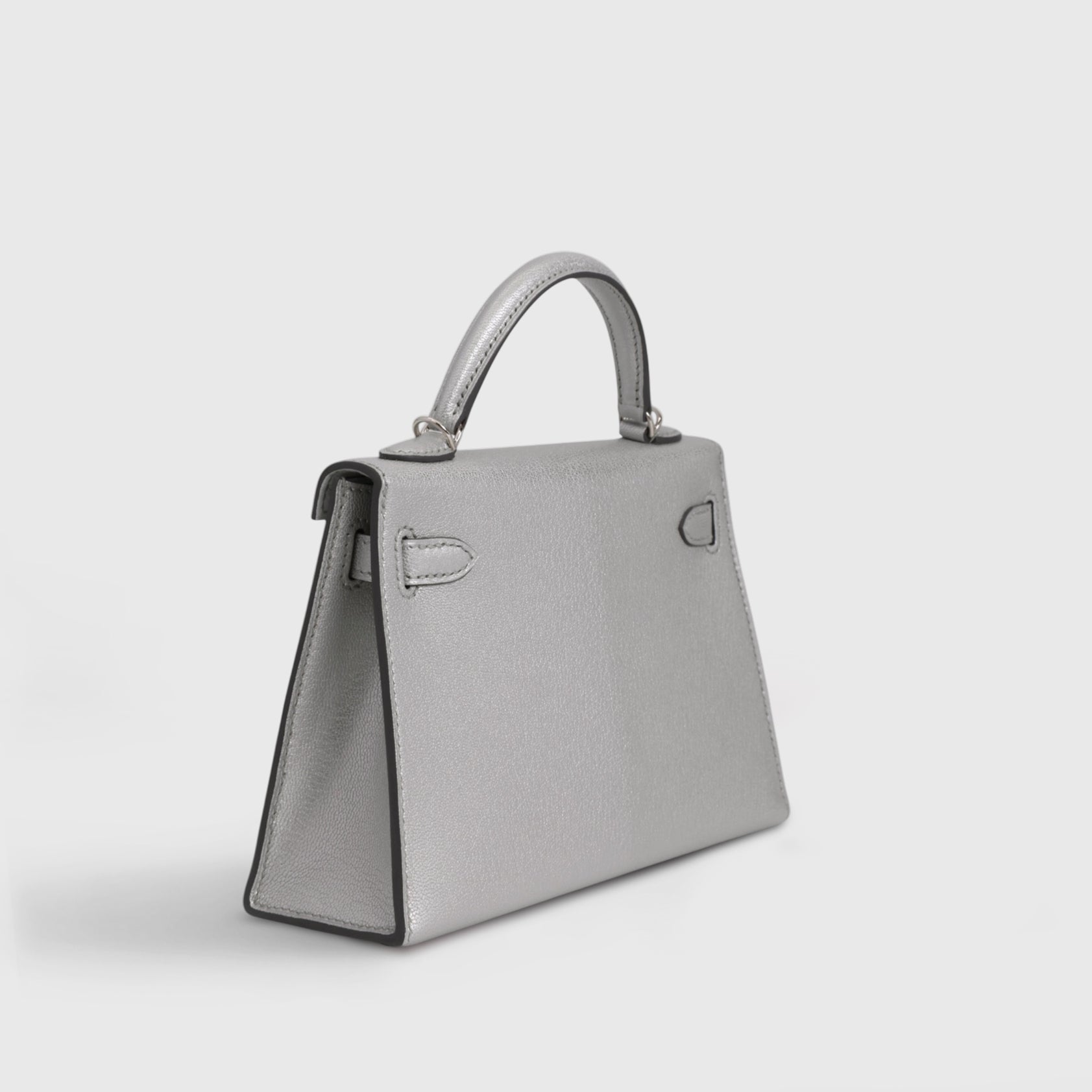 Hermès Kelly Mini Chamkilight Chevre Silver Palladium Hardware