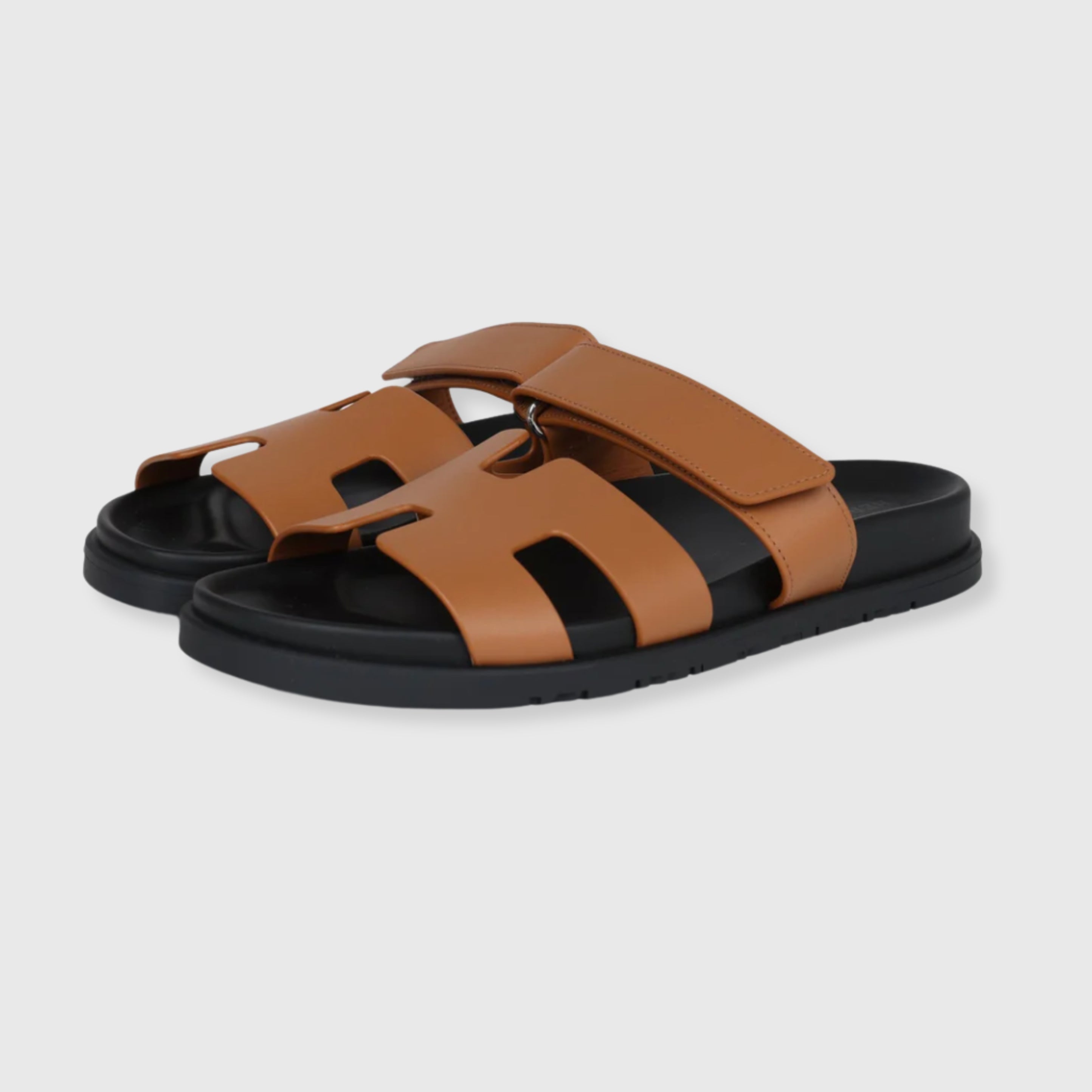 Hermès Chypre Sandals Calfskin Natural - eliteUSA 