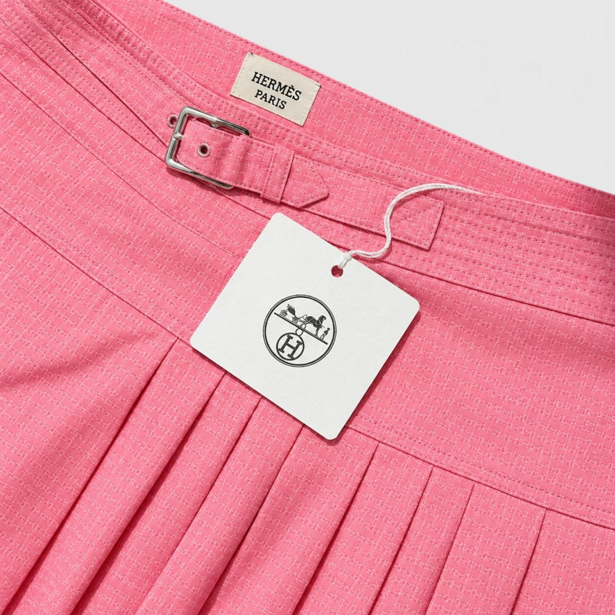 Hermès Pleated Midi Skirt