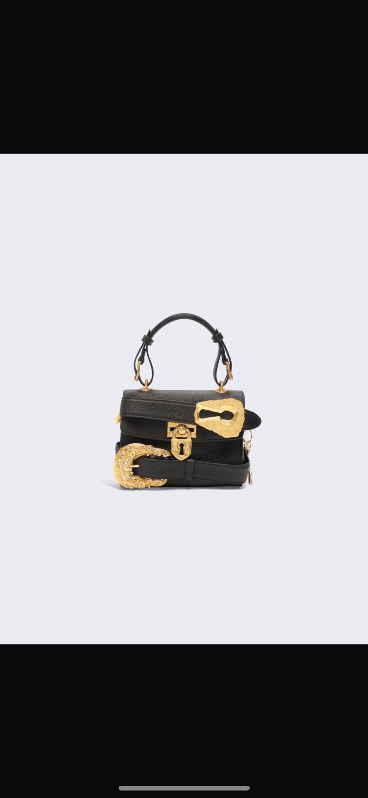 Schiaparelli mini belts soft secret bag GHW mini Black  GHW