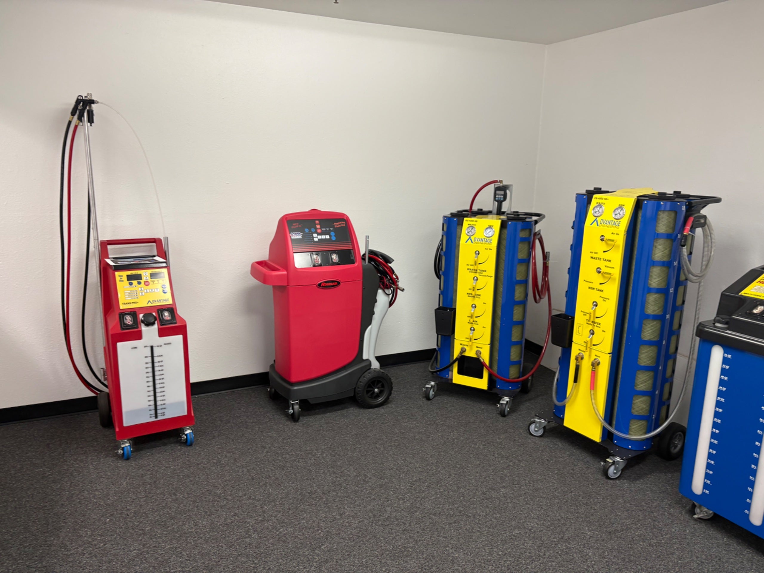 Test oil flush Metal  Blue